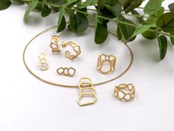 Brincos de prata Gold Laxe