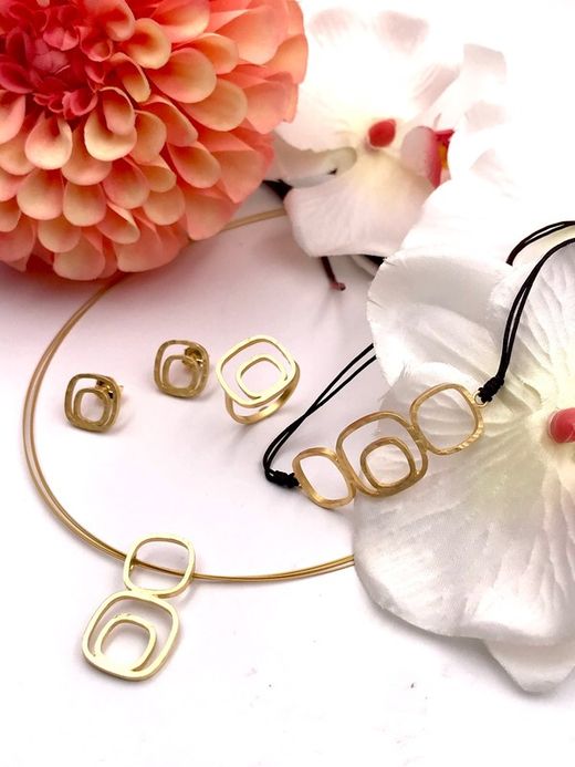 Gold Pop Silber Ohrringe