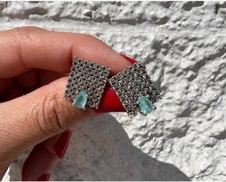 Panama-Silberohrringe