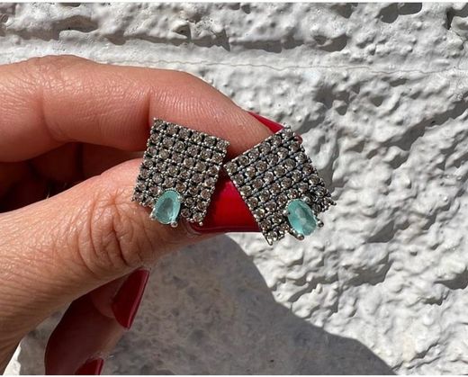 Panama-Silberohrringe