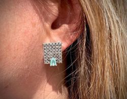 Panama-Silberohrringe