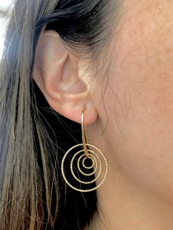 Vergoldete Silberohrringe für Damen