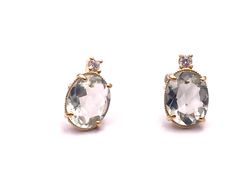 Pendientes Top Amatist Green Gold