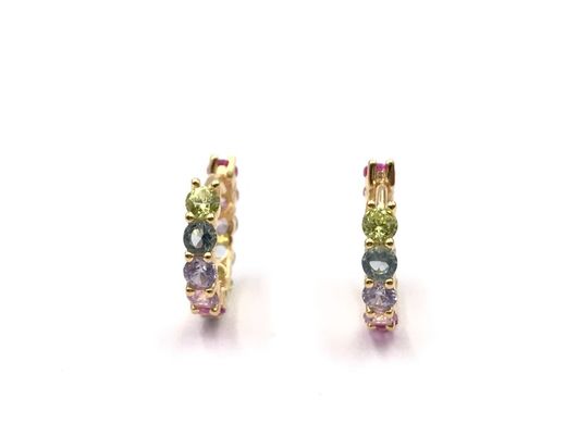 Top Creolen XS Zirkonia Gold