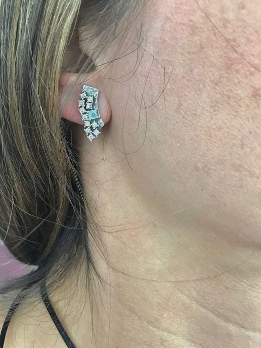 Pendientes Top Crack Brown