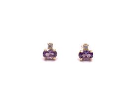 Pendientes Top plata Miyako Purple