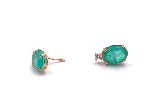 Pendientes Top Quartz Gold