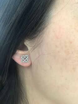 Boucles d'Oreilles Top Argent Panot