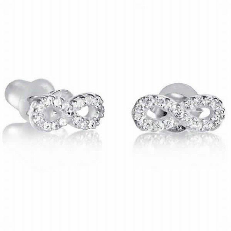 Orecchini A Pulsante Viceroy In Argento 925 Con Zirconi – Modello 5017E000-30, Donna, Collezione Autunno