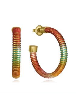 Pendientes Viceroy Tubogas Laura Escanes Gold Multi