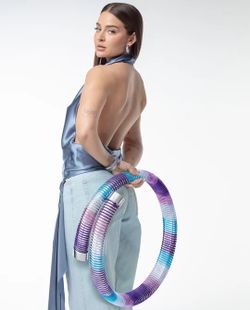 Pendientes Viceroy Tubogas Laura Escanes Silver Blue
