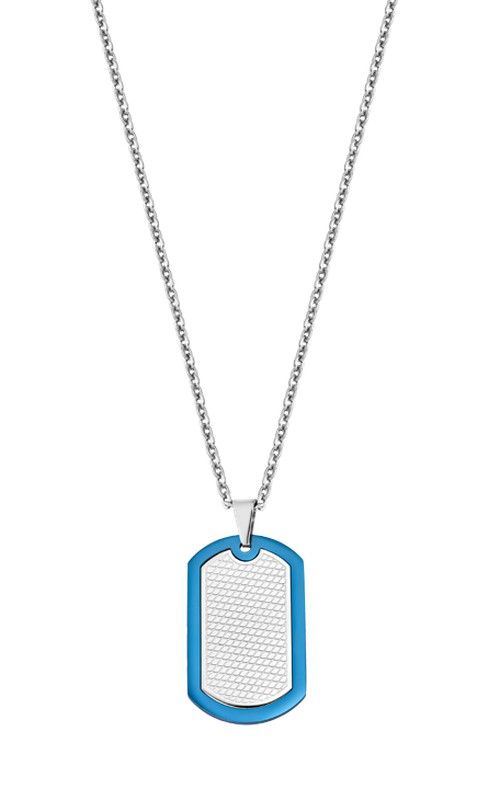 Placa Lotus en acero con textura blue