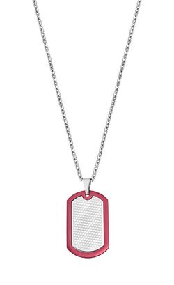 Placa Lotus en acero con textura red