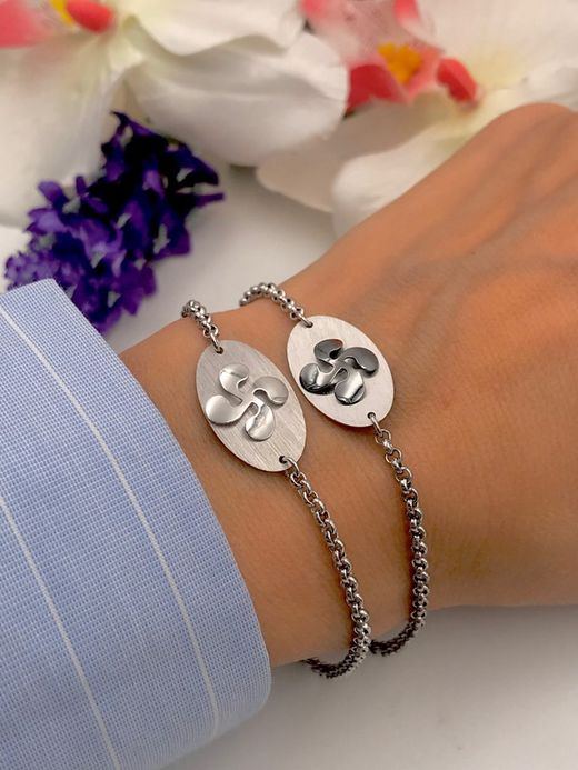 Lauburu-Armband aus Sterlingsilber