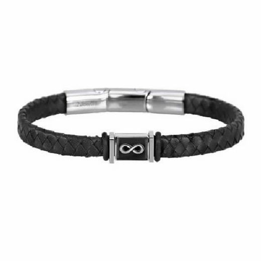 Pulsera acero  de hombre con infinito
