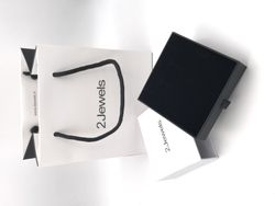 Bracelet en acier rigide rose et blanc.