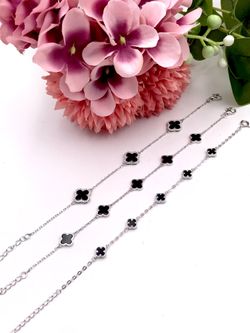 Alhambra Schwarzes Silberarmband