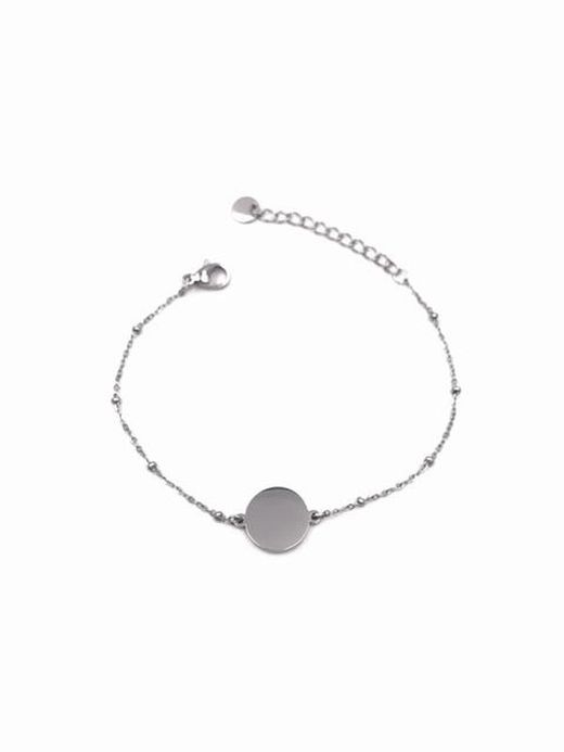 Bracelet en acier Circle S personnalisable
