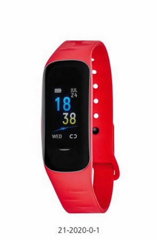 Pulsera de actividad de Nowley con correa de caucho roja 21-2020-0