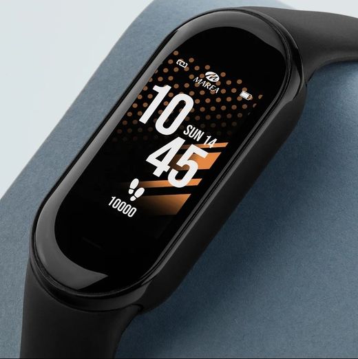 Pulsera de actividad Marea Smartwach con dos correas, negra y roja