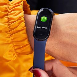 Pulsera de actividad Marea Smartwach con dos correas, negra y roja