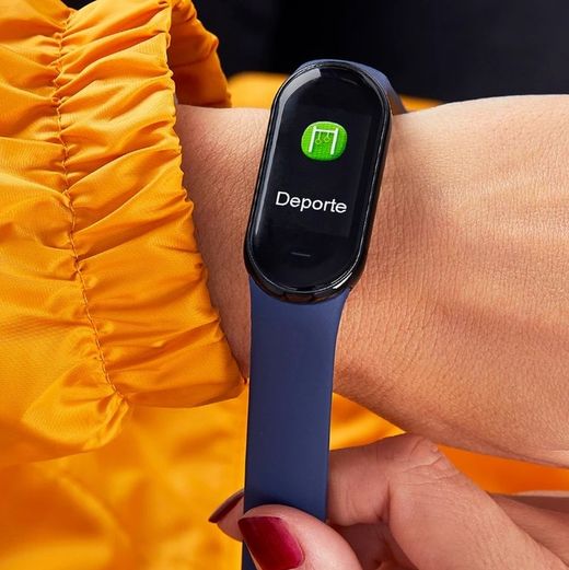 Pulsera de actividad Marea Smartwach con dos correas, negra y roja