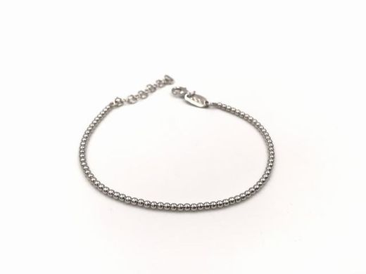 Pulsera de bolas en plata de ley 2 mm