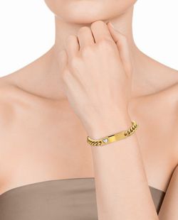 Personalisierbares Viceroy Damenarmband aus vergoldetem Stahl