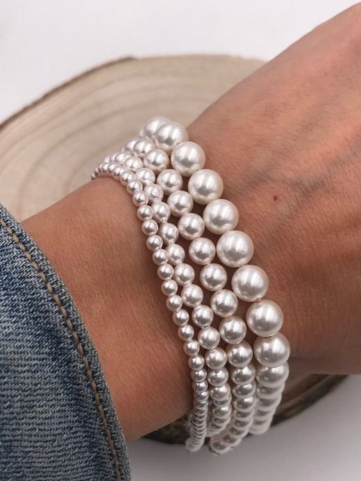 Pulsera de perlas 3 mm
