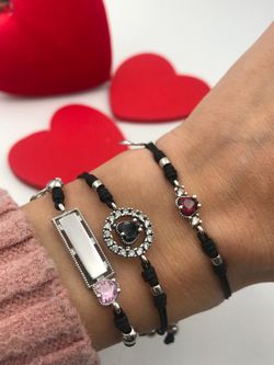 Silbernes Liebes-Rosa-Armband