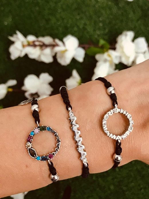 Bracelet en argent rhodié Top Silver Mom