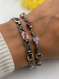 Pulsera Elegante en plata de ley Multi