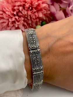 Pulsera en plata de ley Lines