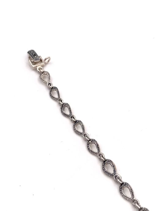 Pulsera en plata de ley Oval