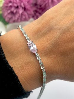 Pulsera en plata de ley Rosemari