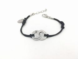 Bracelet Finor en argent avec anneaux entrelacés