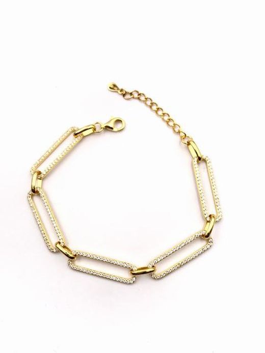 Bracelet rectangulaire en or