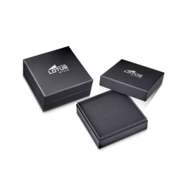 Pulsera lotus para hombre en acero Ip marrón
