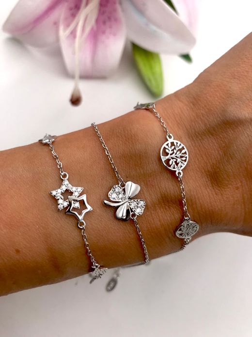 Pulsera Lotus Silver Arbol Three