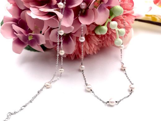 Pulseira Lotus Prata com Pérolas Duplas LP3477