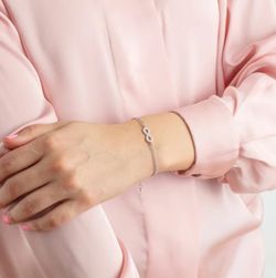 Lotus Silber Infinity Armband LP1859