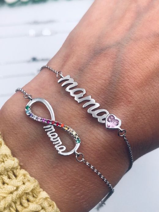 Pulsera Lotus Silver Mama Pink