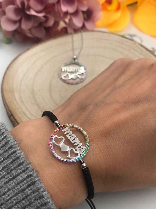 Lotus Silver Mama Regenbogen-Armband