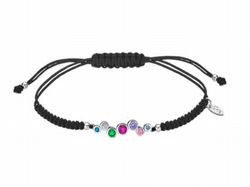 Lotus Silber Nylon Multi Armband LP1979