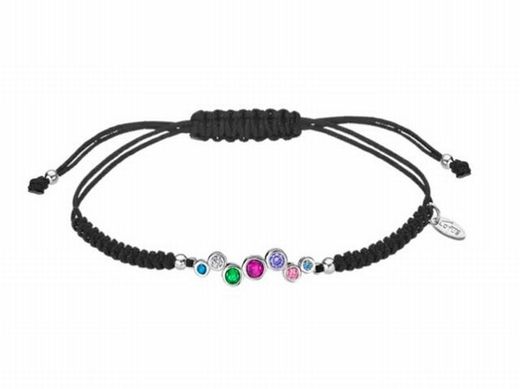 Lotus Silber Nylon Multi Armband LP1979