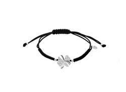 Pulsera Lotus Silver Trébol LP3108 con circonitas multi y nylon