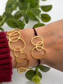 Gold Gargot Silberarmband