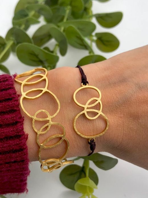 Gold Gargot Silberarmband