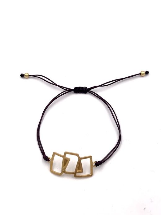 Bracelet en argent et or Travesa