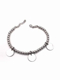 Bracelet en argent personnalisable avec trois boules